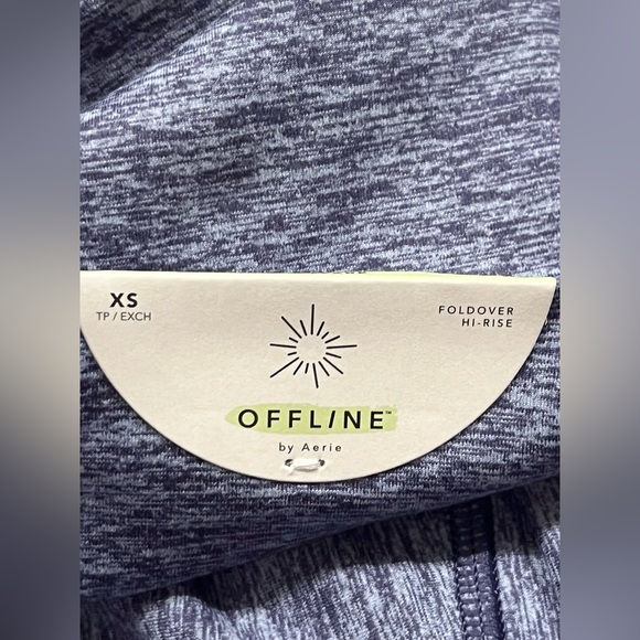 NWT Offline by Aerie Foldover Hi-Rise The Hugger Flare Leggings - Picture 13 of 16